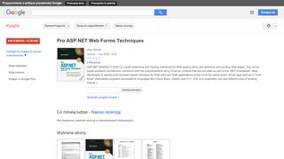 
                            6. Pro ASP.NET Web Forms Techniques - Wynik z Google Books