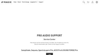 
                            2. Pro Audio Support - Samplitude & Sequoia - Magix