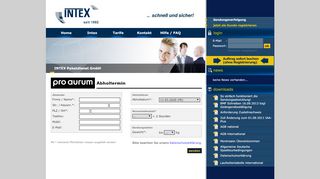 
                            8. Pro Aurum Abholtermin - INTEX Paketdienst