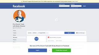 
                            7. Pro Church Tools with Brady Shearer - Reviews | Facebook