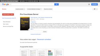 
                            9. Pro Couchbase Server - Google Books-Ergebnisseite