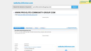 
                            8. pro-elite-community-group.com at WI. Loading... - Website Informer