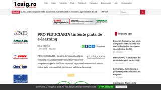 
                            6. PRO FIDUCIARIA tinteste piata de e-learning - Asigurari - Asigurari ...