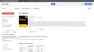 
                            12. Pro Hadoop - Resultado de la Búsqueda de libros de Google
