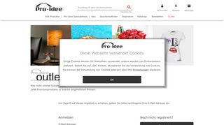 
                            1. Pro-Idee Outlet: Anmeldung & Login - Pro-Idee Concept Store - neue ...