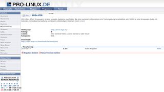 
                            12. Pro-Linux: Informationen zu SOGo ZEG