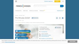 
                            13. Pro Minutes GmbH, Mainz - Firmenauskunft - FirmenWissen