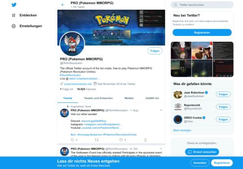 
                            6. PRO (Pokemon MMORPG) (@PkmnRevolution) | Twitter