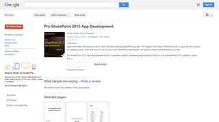 
                            6. Pro SharePoint 2013 App Development