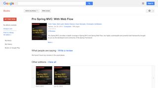 
                            9. Pro Spring MVC: With Web Flow