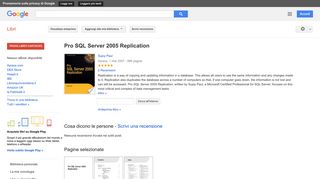 
                            7. Pro SQL Server 2005 Replication - Risultati da Google Libri
