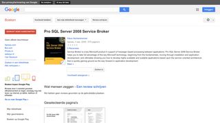 
                            10. Pro SQL Server 2008 Service Broker