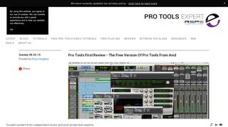 
                            9. Pro Tools | Pro Tools First Review - The Free Version Of Pro Tools ...