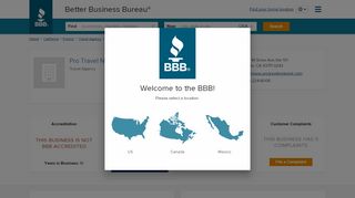 
                            13. Pro Travel Network | Better Business Bureau® Profile