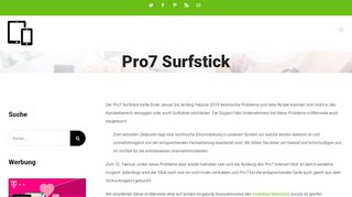 
                            5. Pro7 Surfstick | Der Surfstick Vergleich - Surfstick und Internet-Stick im ...