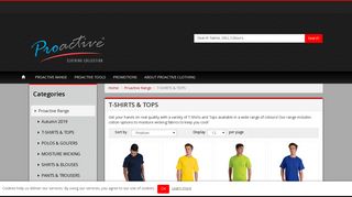 
                            3. Proactive Clothing - Suppliers of promotional, corporate and uniform ...