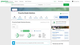 
                            3. Proactive Dealer Solutions Reviews | Glassdoor