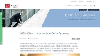 
                            4. PROAD Zeiterfassung: Mobil von überall - PROAD Software