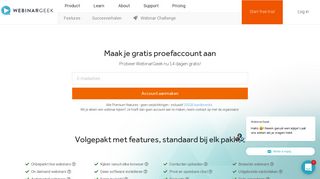 
                            5. Probeer gratis | WebinarGeek