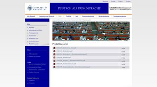 
                            12. Probeklausuren - Deutsch als Fremdsprache Universität Mannheim