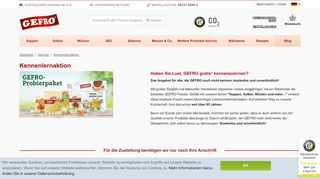 
                            12. Probierpaket: Gratis Lebensmittel Testpaket | GEFRO