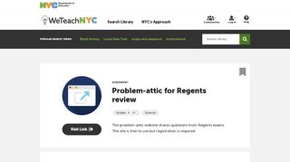 
                            10. Problem-attic for Regents review | WeTeachNYC