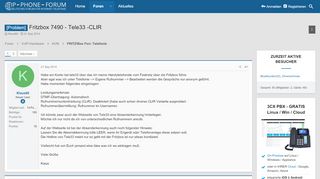 
                            10. [Problem] - Fritzbox 7490 - Tele33 -CLIR | IP Phone Forum