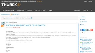 
                            11. problem in config mode on HP switch | THWACK