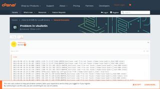 
                            7. Problem in vbulletin | Page 2 | cPanel Forums