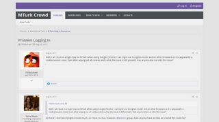
                            9. Problem Logging In | MTurk Crowd | Mechanical Turk Community Forum