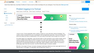 
                            2. Problem logging in to Tomcat - Stack Overflow