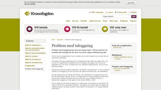 
                            6. Problem med inloggning | Kronofogden