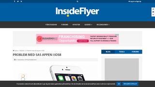 
                            4. Problem med SAS appen i iOS8 - InsideFlyer SE