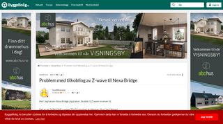 
                            7. Problem med tilkobling av Z-wave til Nexa Bridge - ByggeBolig