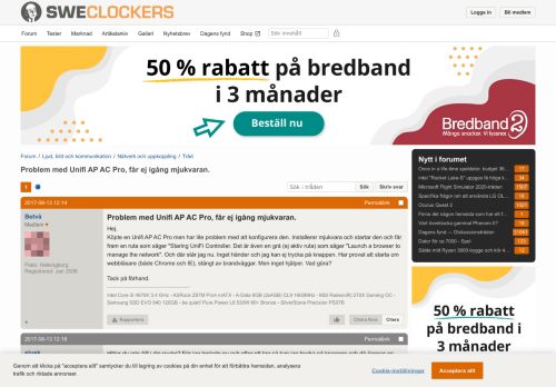 
                            9. Problem med Unifi AP AC Pro, får ej igång mjukvaran. - Nätverk och ...