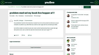 
                            11. problem med wd my book live hopper af !! - YouSee Forum