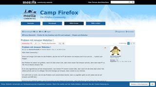 
                            6. Problem mit Amazon Websites ! - Camp Firefox