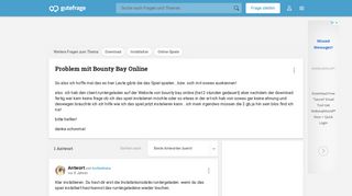 
                            3. Problem mit Bounty Bay Online (Download, Online-Spiele ...