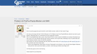 
                            6. Problem mit FireFox-PopUp-Blocker und GMX | ComputerBase Forum