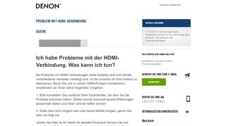 
                            5. PROBLEM MIT HDMI-VERBINDUNG - Support - Service