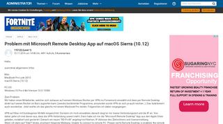 
                            5. Problem mit Microsoft Remote Desktop App auf macOS Sierra (10.12 ...