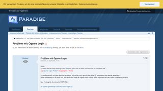 
                            4. Problem mit Ogame Login - Internet- und Netzwerkprogrammierung ...