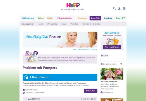 
                            12. Problem mit Pampers - HiPP Baby- und Elternforum