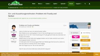 
                            5. Problem mit Trustly und Netbet | GambleJoe Forum