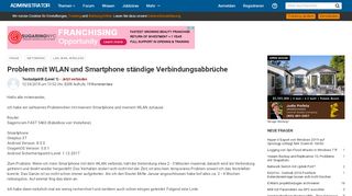 
                            8. Problem mit WLAN und Smartphone ständige Verbindungsabbrüche ...