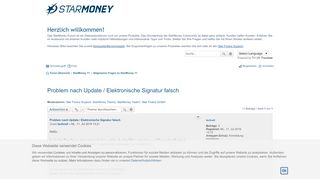 
                            12. Problem nach Update / Elektronische Signatur falsch - Die ...