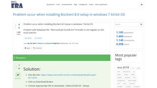 
                            5. Problem occur when installing Bizclient 8.0 setup in windows 7 64 bit ...