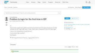
                            11. Problem to login for the first time in IBP - SAP Q&A