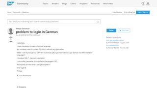 
                            7. problem to login in German - archive SAP