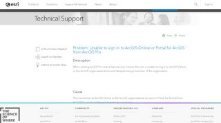 
                            9. Problem: Unable to sign in to ArcGIS Online or Portal for ArcGIS from ...